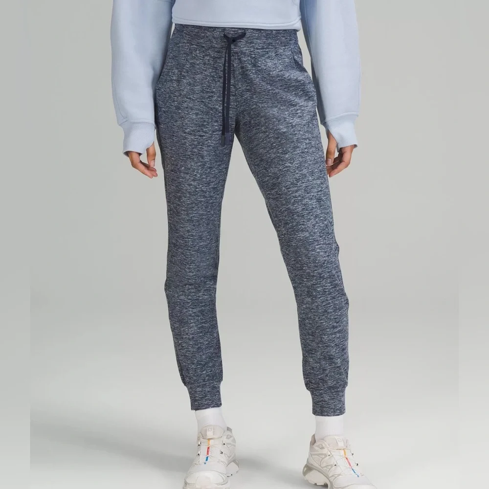 🌿Final Sale Lululemon Ready‎ to Rulu Blue Knit Joggers